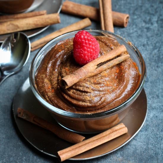 Mexican Chocolate Sweet Potato Pudding