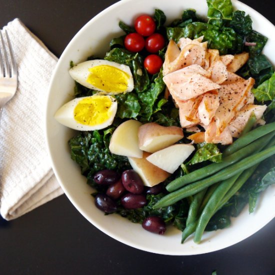 Kale Salmon Nicoise