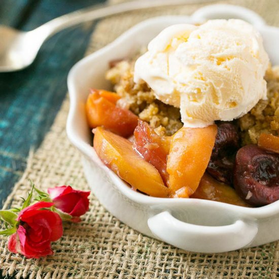 Mixed Summer Fruit Crisp