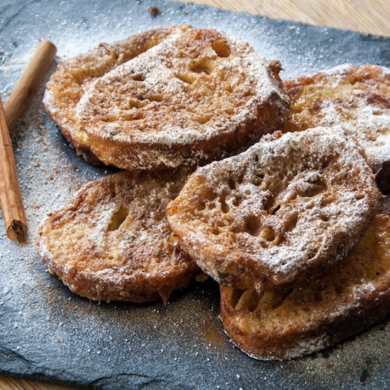 Milk-soaked torrijas