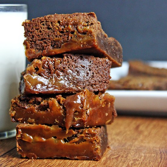 Legendary Caramel Chocolate Brownie