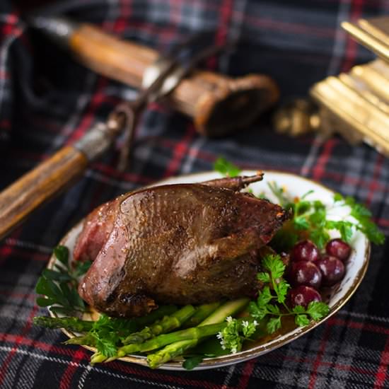 Scottish Pigeon- Gooseberry Sauce