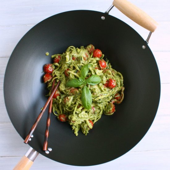 Basil Pesto Zucchini Noodles