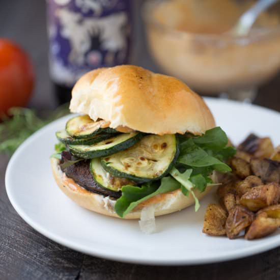 Blackened Portobello Burger