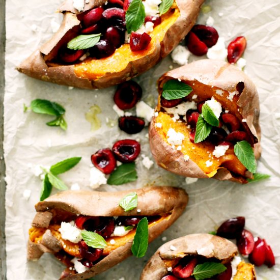 Sweet Potatoes w/ Cherries