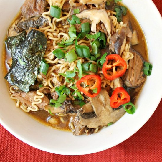 Slow Cooker Beef Ramen