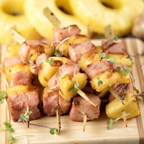 Ham And Pineapple Skewers