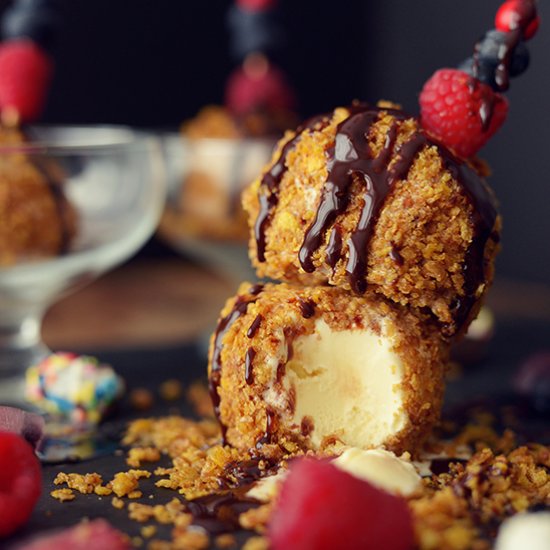 No-Fry Fried Ice Cream