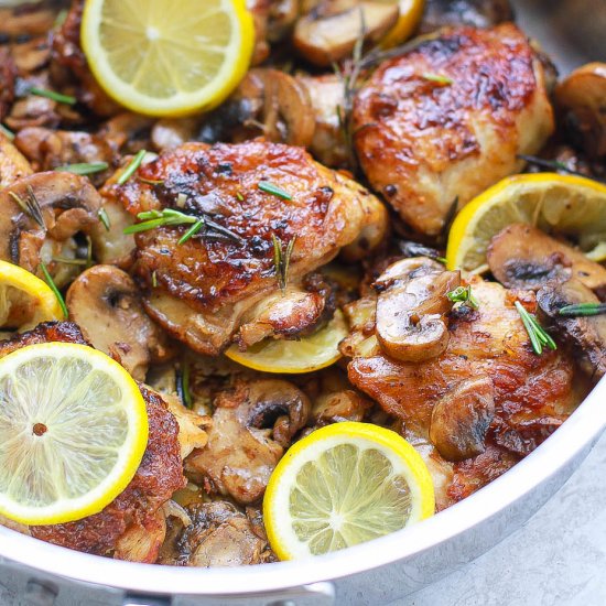 Skillet Rosemary Lemon Chicken