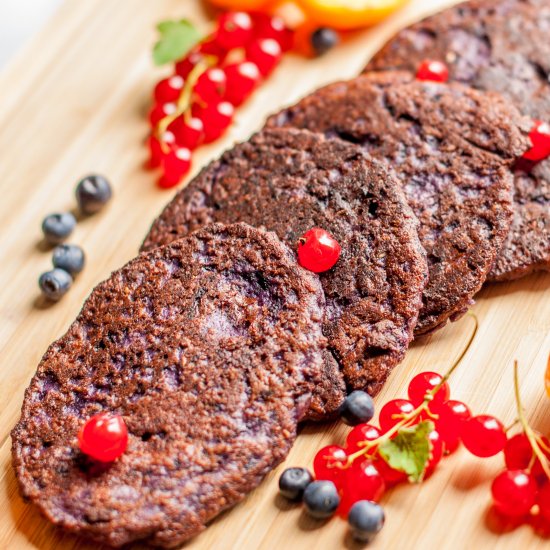 Protein Pancakes with Blueberries