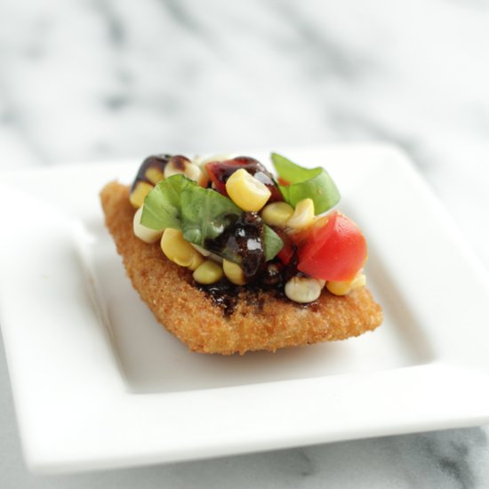 Toasted Ravioli & Fresh Corn Salsa