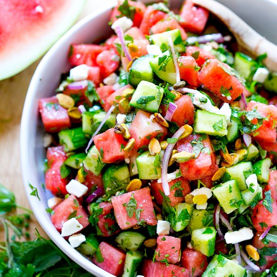 Moroccan Watermelon Salad