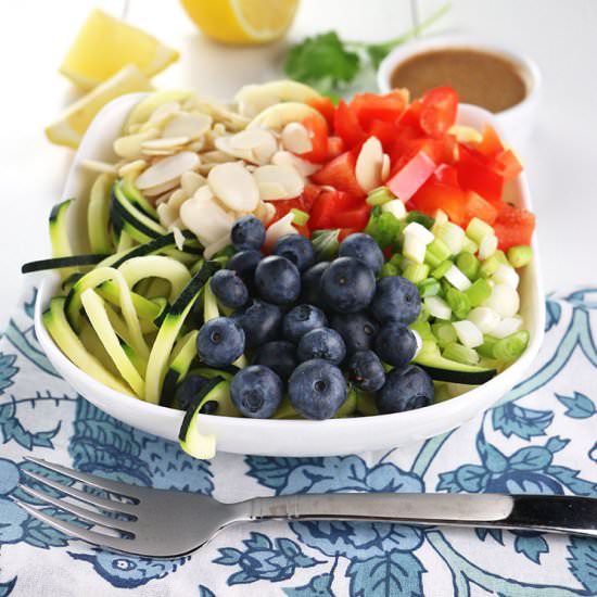 Rainbow Zucchini Noodle Salad