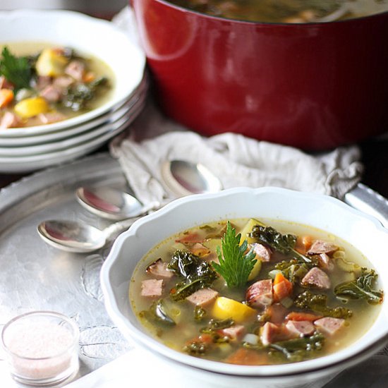 Chicken Sausage and Kale Soup