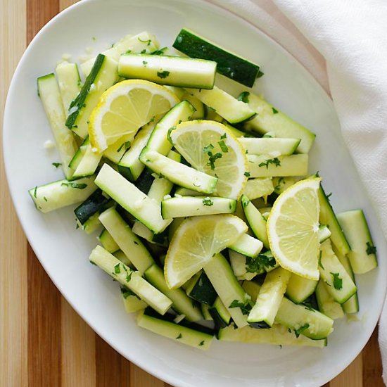 Garlic Butter Sauteed Zucchini