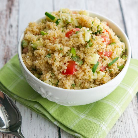 Tomato & Cucumber Quinoa Salad