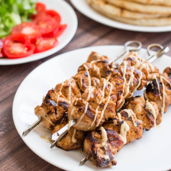 Middle Eastern Chicken Kebabs