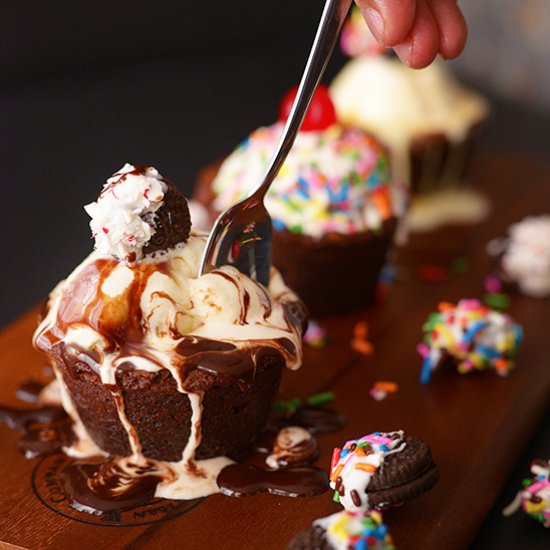 Brownie Bowl Ice Cream Sundae