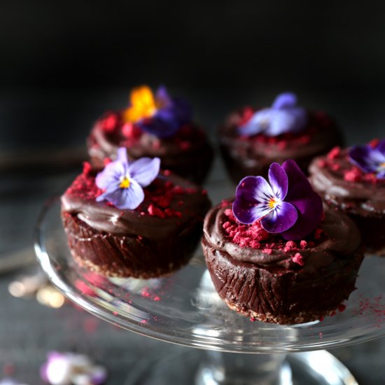 Raw Chocolate Cheesecakes