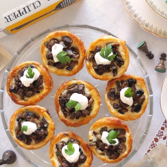 Mini magical mushroom tartlets