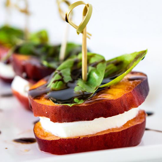 Peach Caprese Appetizer