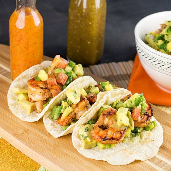 Shrimp Tacos with Fresh Mango Salsa