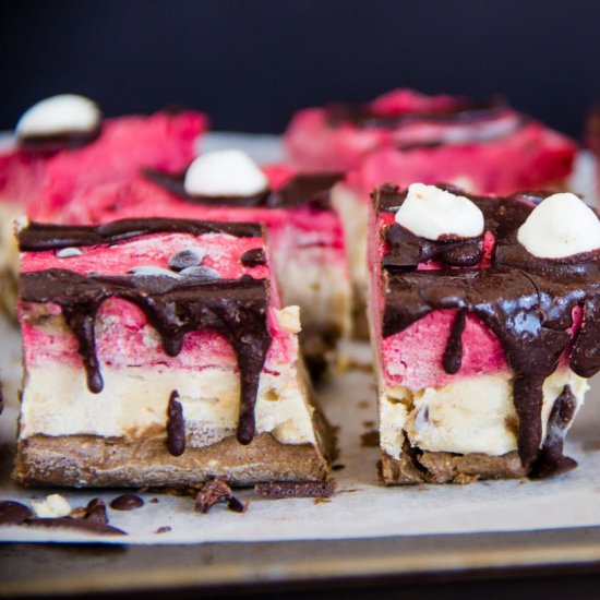 No-Bake Neapolitan Bars