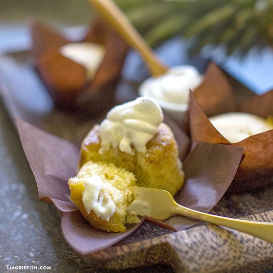 Mini Pineapple Upside Down Cake