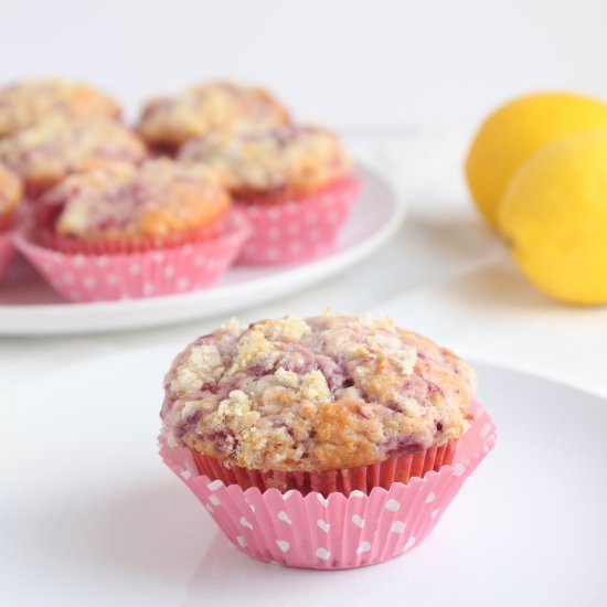 Raspberry Lemonade Muffins