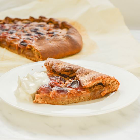 Galette with Grapes