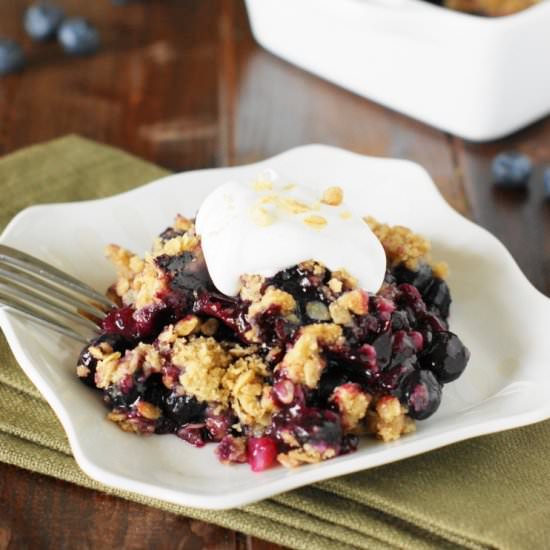 Fresh Blueberry Crisp