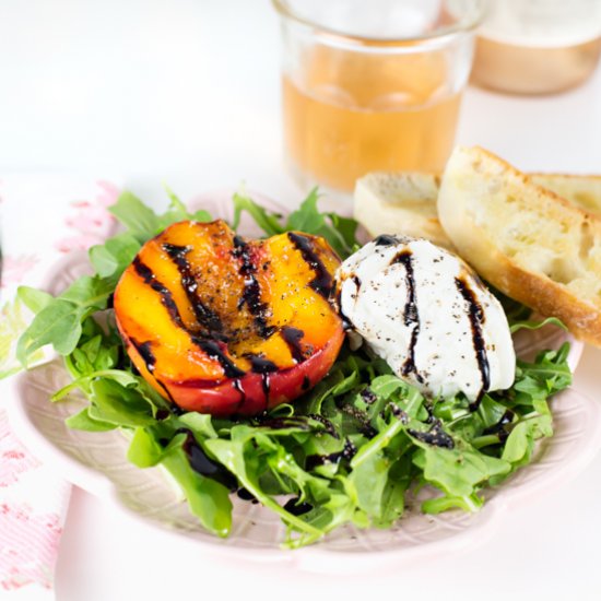 Grilled Nectarine & Burrata Salad