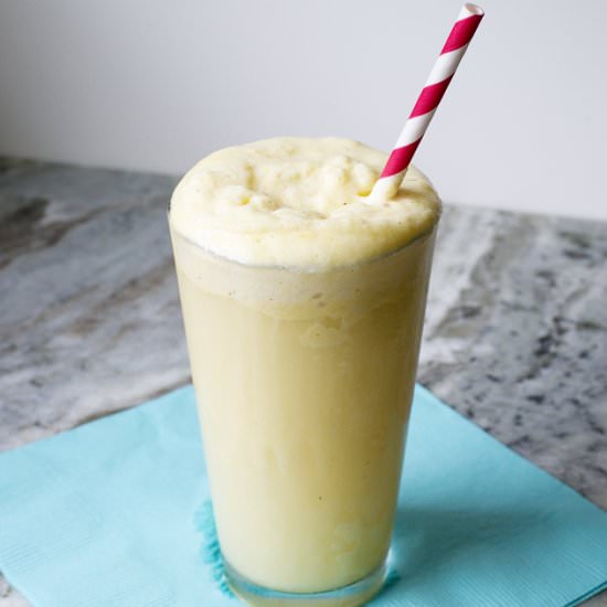 Peach Buttermilk Ice Cream Float