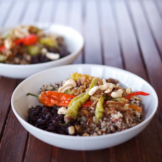 Earthy quinoa bowl