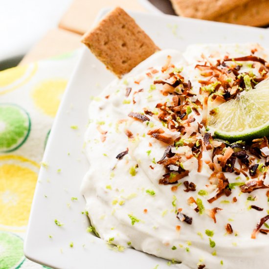 Coconut Key Lime Cheesecake Dip