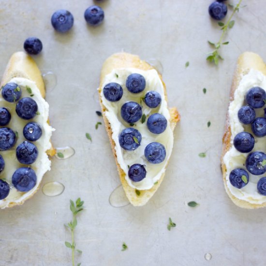 Blueberry Thyme Crostini