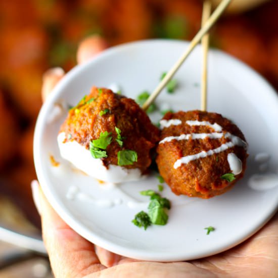 Turkey Meatballs in Chipotle Sauce