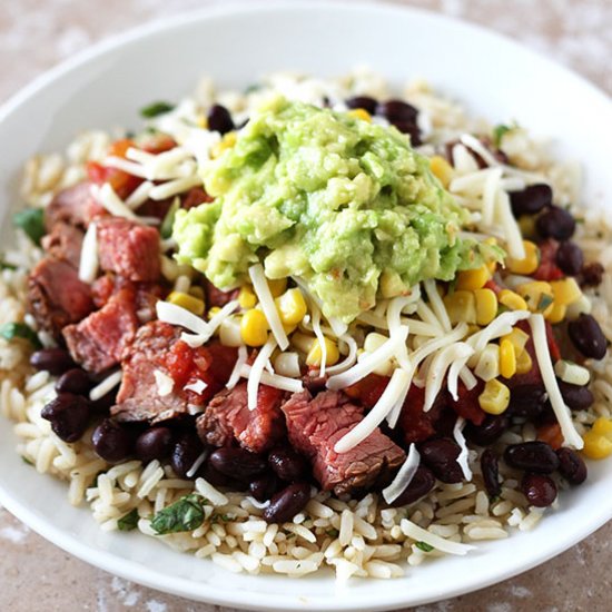 Steak Burrito Bowls