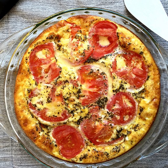 Tomato and Basil Quiche