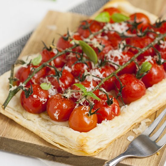 Cherry Tomatoes & Mustard Tart