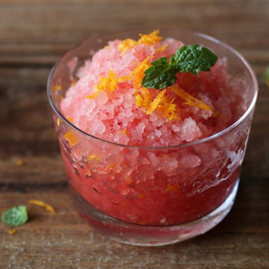 Watermelon Granita w/ a Twist