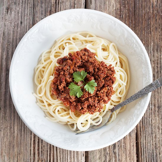 Slow Cooked Spaghetti Bolognese