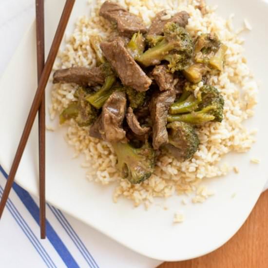 Slow Cooker Beef & Broccoli