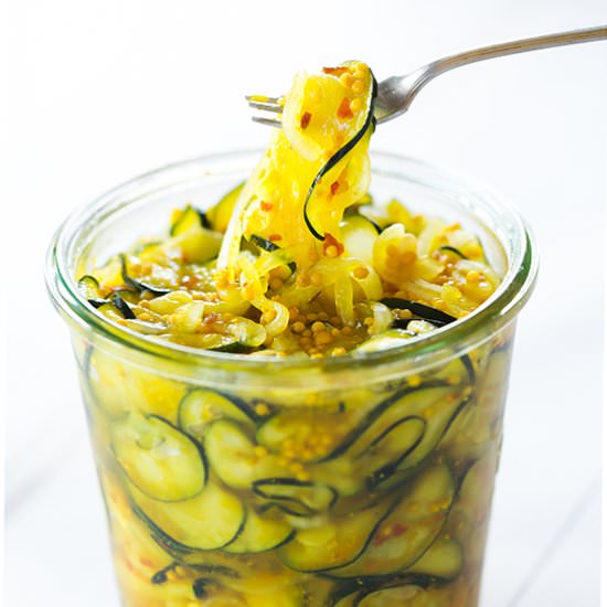 Zucchini Refrigerator Pickles