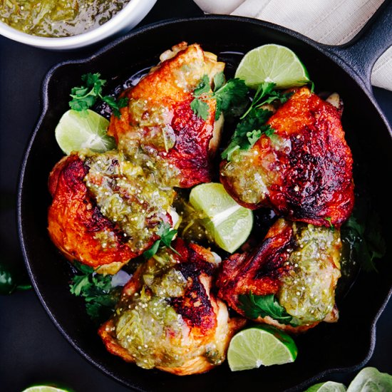 Skillet Chicken with Salsa Verde