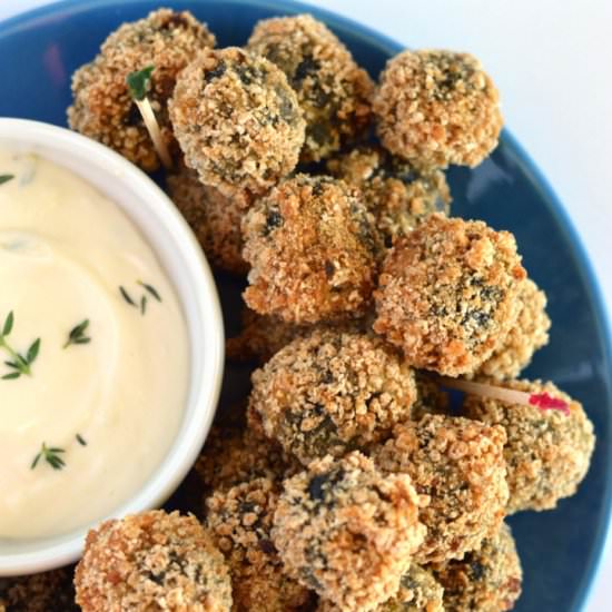 Sausage Stuffed Fried Olives