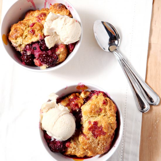 Dairy Free Blackberry Cobbler