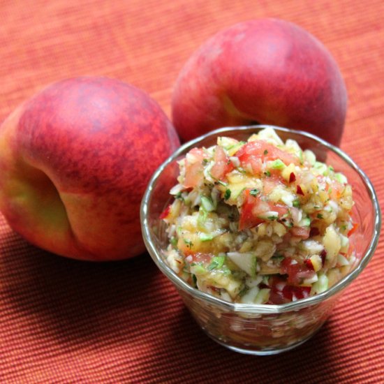 Peach Zucchini Salsa