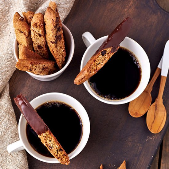 Chocolate Chip Almond Biscotti