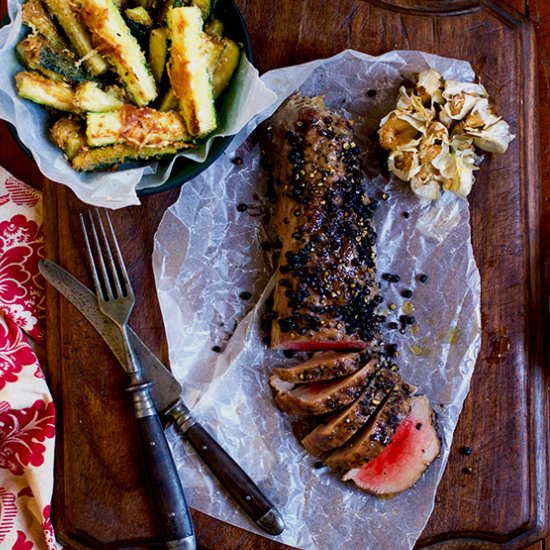 Pepper Crusted Eland Loin